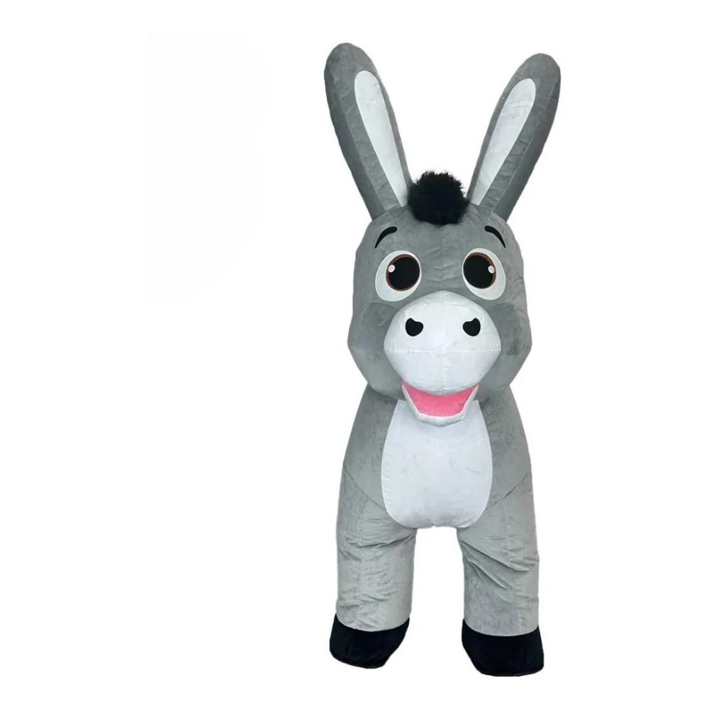 Suits - Fantasia de Mascote de Burro Cinza