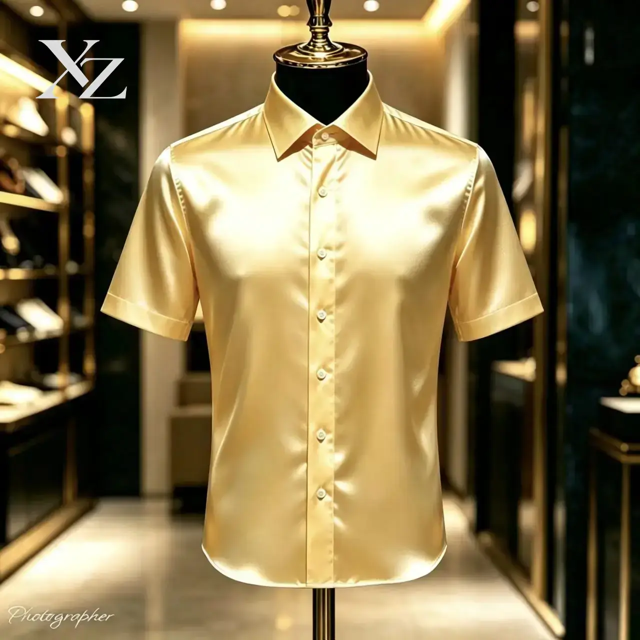 Camisa Social Masculina Premiu - Mens Satin Silk Dress Shirt avaliação e preço