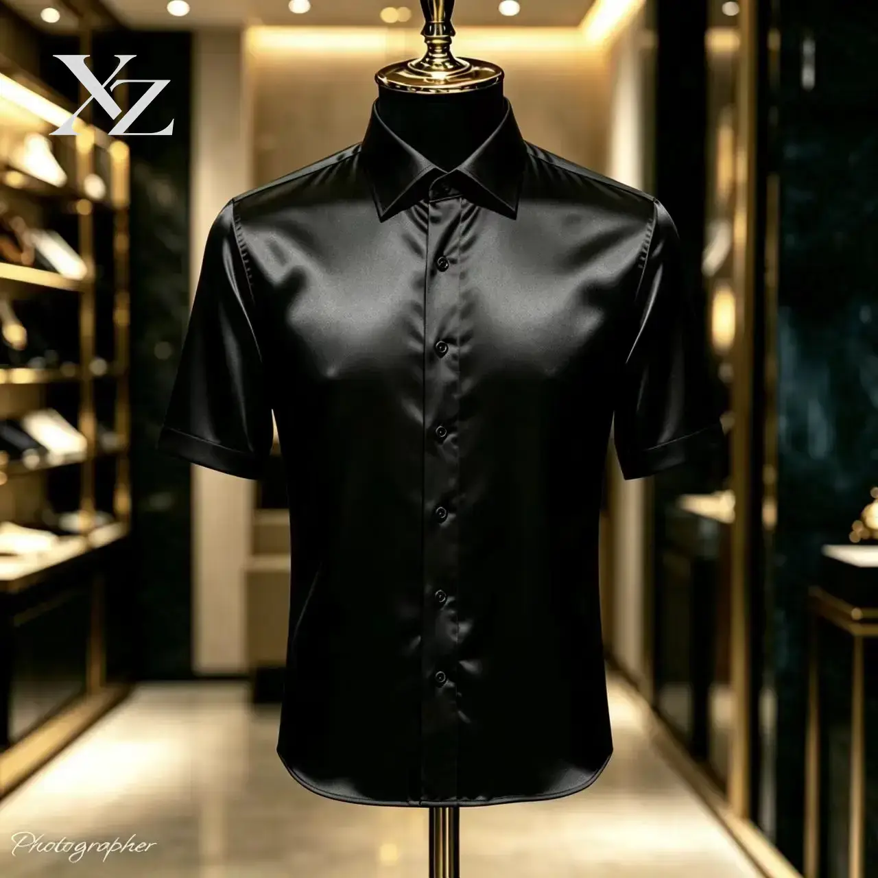 Camisa Social Masculina Premiu - Mens Satin Silk Dress Shirt avaliação e preço