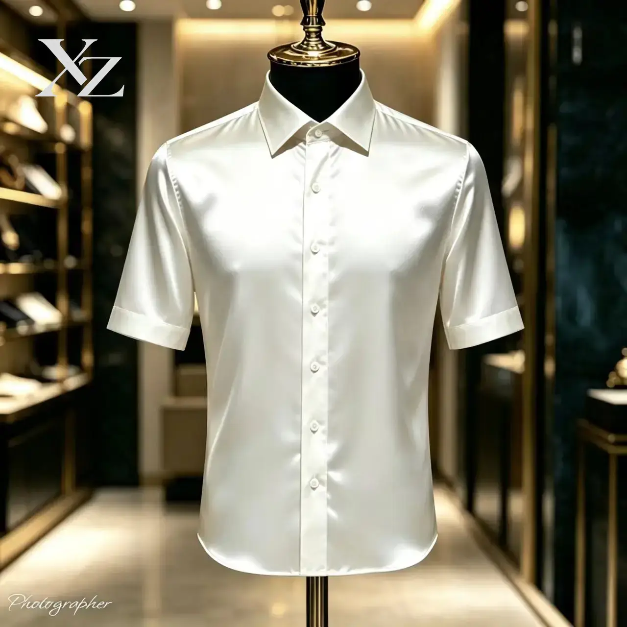 Camisa Social Masculina Premiu - Mens Satin Silk Dress Shirt avaliação e preço