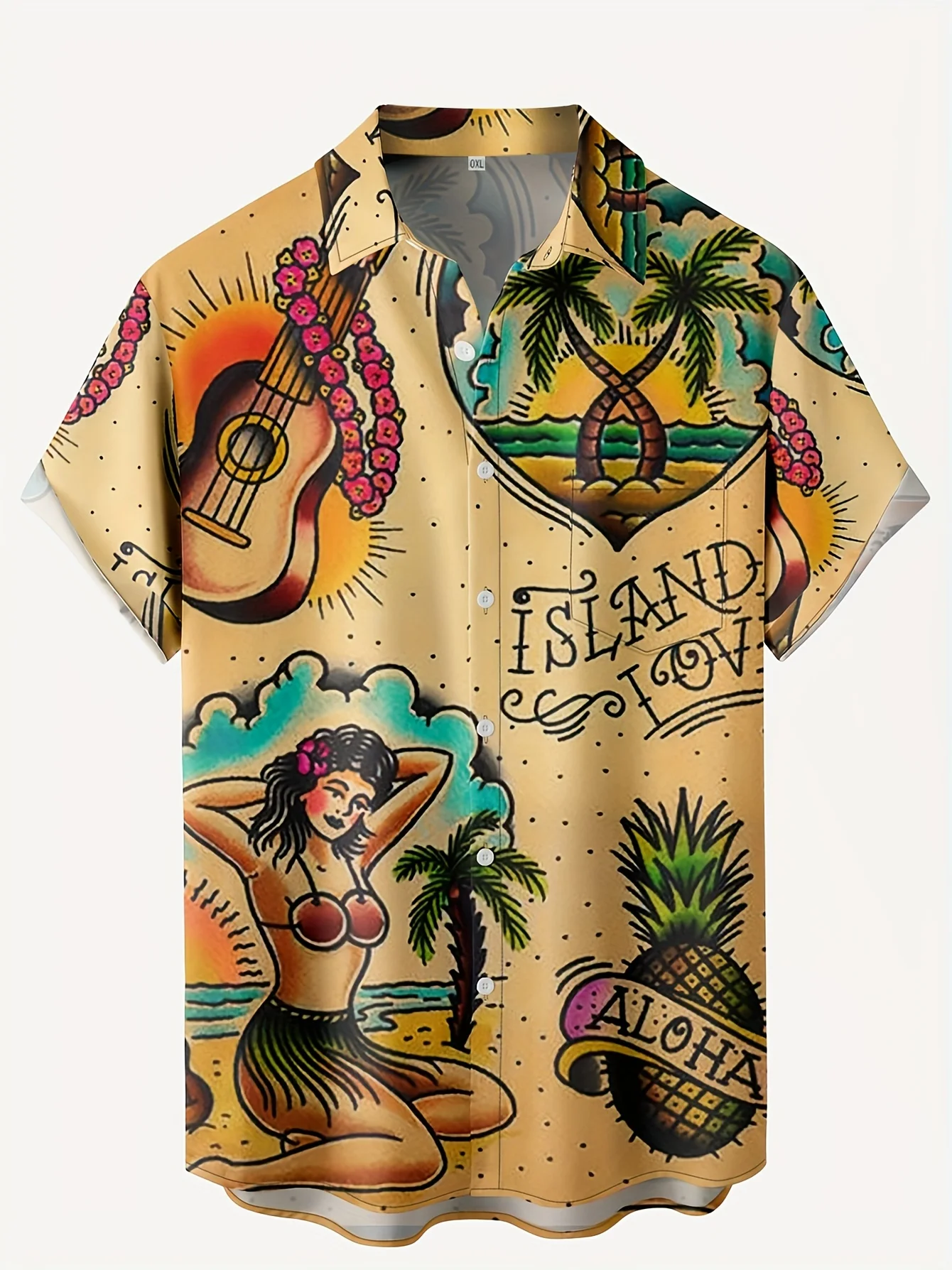 Camisas Havaianas Masculinas c - Vintage Hawaiian Floral Shirt avaliação e preço